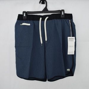 Vuori Azure Linen Texture Shorts